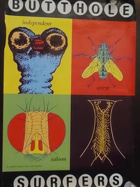 Vintage Butthole Surfers Poster - Independent Worm Saloon